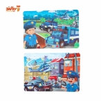 پازل 24 قطعه فومی پلیس پیرامون بسته 2 عددی